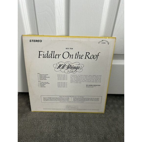 Fiddler On The Roof 101 Strings LP Vinyl Record Vintage Music - Picture 2 of 4